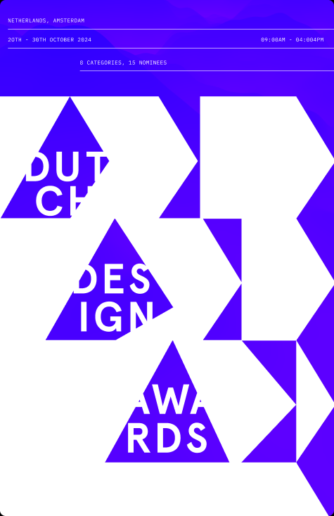 Dutch Design Awards poster iteration