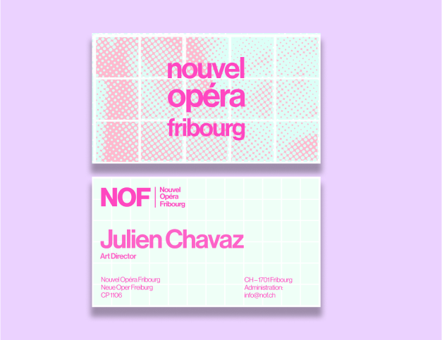 Nouvel Opera Fribourg business cards