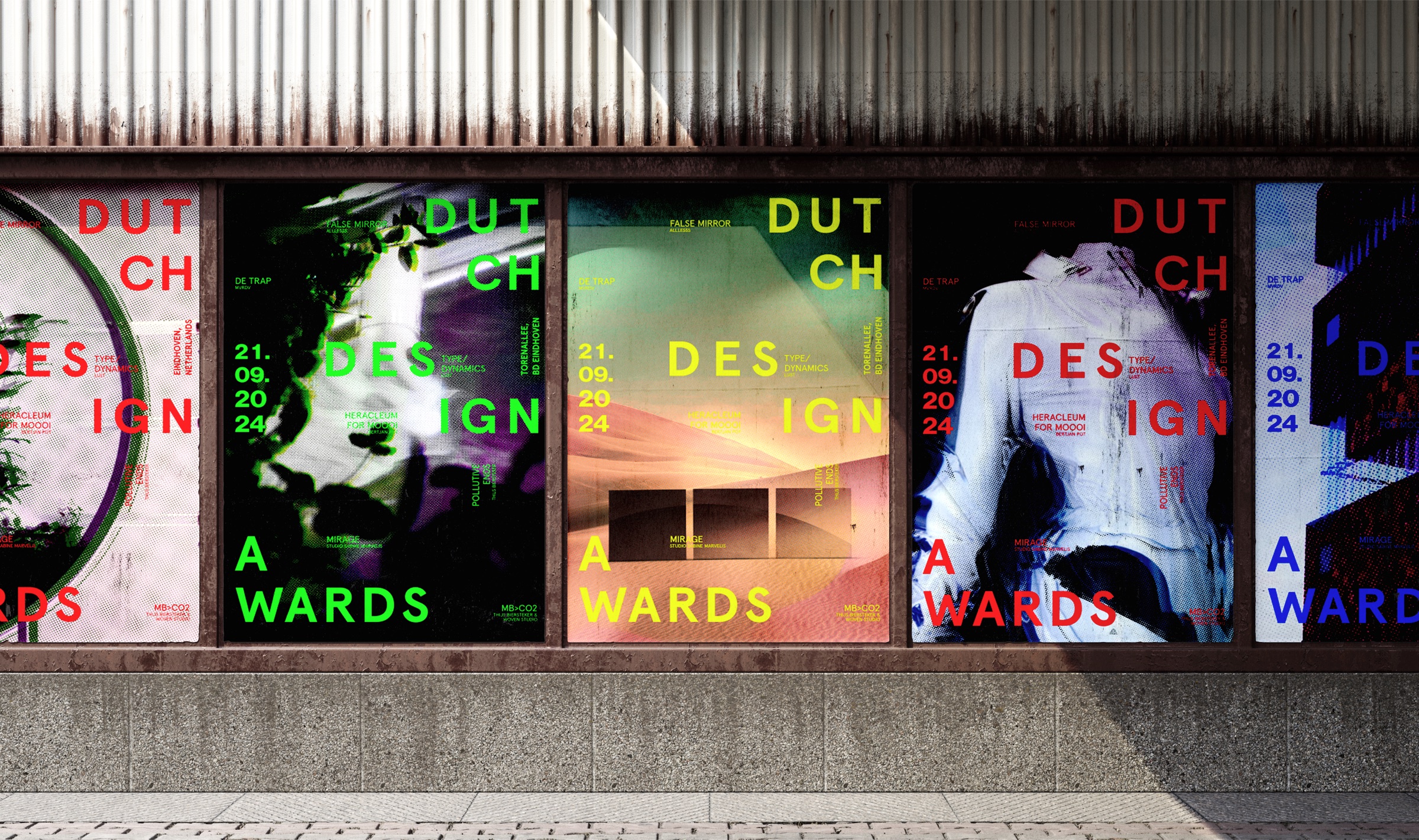 Dutch Design Awards poster set mockup